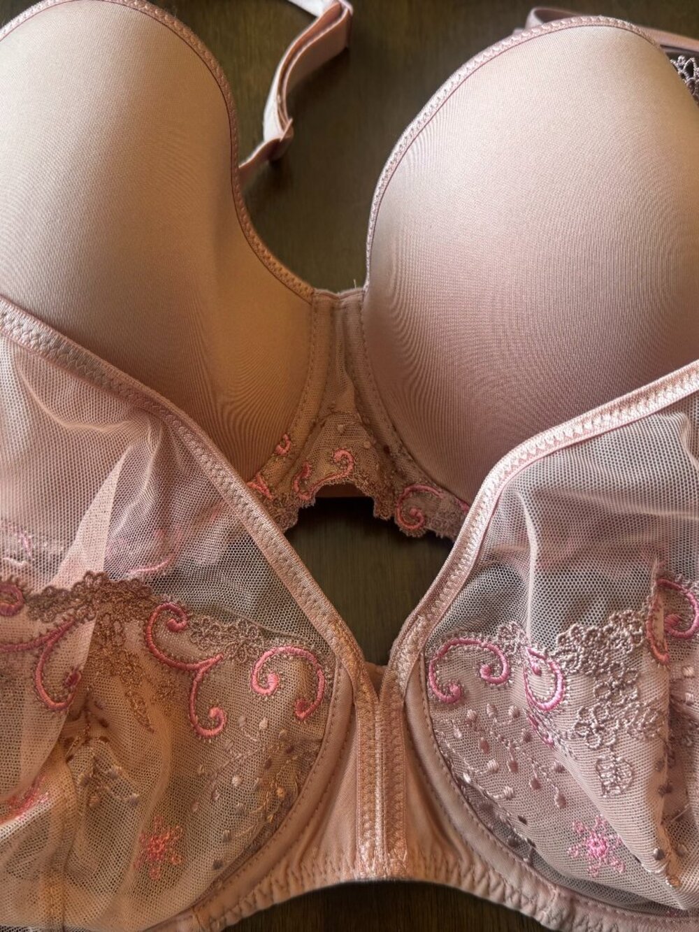 Simon Perele Delice Bra (set of 2) in Rose Fume, 36D